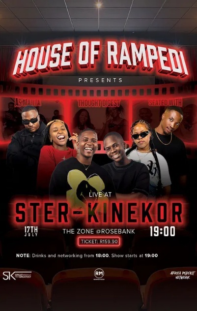 Innovative use of cinema sees Ster-Kinekor collaborate with House of Rampedi for a live podcast